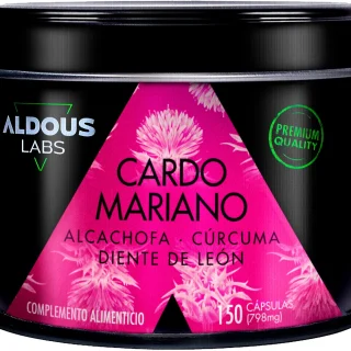 Aldous Cardo Mariano con Cúrcuma, Alcachofa, Diente de León y Desmodium 150 Cápsulas