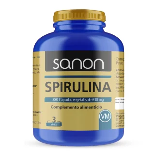 SANON Spirulina 280 Cápsulas Vegetales