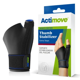 Actimove Estabilizador de Pulgar con Férulas Color Negro Talla L/XL 1 unidad
