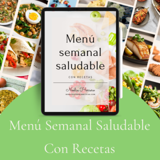 Menú semanal saludable #1